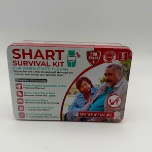 NEW SEALED Shart survival kit funny gag gift fart poop tin